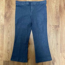 Banana Republic Sloan Blue Denim Cropped Pants Womens Size 6 Chambray Trousers - £22.26 GBP