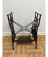 Vintage CAST IRON Treadle Base table sewing machine metal stand legs Min... - £79.23 GBP