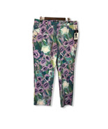 LARRY LEVINE Women&#39;s Floral Capri Pants Sz 14 - $419.48 MXN