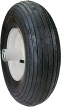 Wheelbarrow Wheel 6&quot; D Centered Rubber - Maxpower 335255 - $29.69
