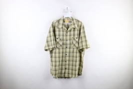 Vintage 50s 60s Streetwear Mens XL Short Sleeve Collared Camp Button Shirt USA - £46.47 GBP