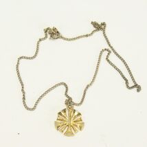 Fire Department Chief Commissioner Five Crossed Bugles Necklace Gold Tone - $9.79