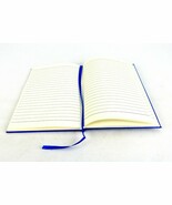 80 Page Notebook/Journal, Blue Cover, Bookmark, Slip Pockets, Sweda# MP5107 - $6.81