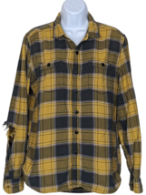 Stapleford Men’s Plaid Flannel Button Shirt Sz M  *Torn Fabric On Elbow*... - £12.47 GBP