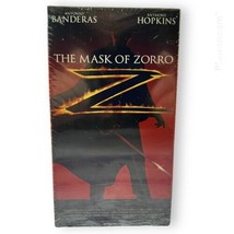 The Mask of  Zorro VHS 1998 Anthony Hopkins Factory Sealed Tri Star Watermarks - $4.87
