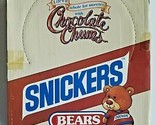 Vintage 1987 Snickers Chocolate Chums Display Case Flocked Bears BOX ONL... - $19.99