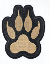 Wolf / Canine Paw Print Iron On Sew On Embroidered Patch 2 7/8&quot;x 3 1/2&quot; - $110.23 MXN