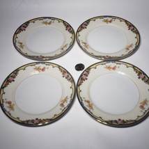 Set of 4 Noritake Oxford 6.5&quot; Porcelain Bread &amp; Butter Plates 1920s Japan 85963 - £18.00 GBP