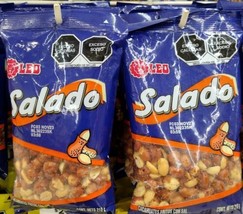 2X LEO CACAHUATE SALADO / SALTED PEANUTS - 2 OF 210g EACH - FREE SHIP - $17.41