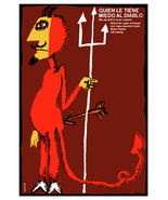 Movie Poster for film QUIEN le tiene miedo al diablo.Devil.Room art deco... - $16.14