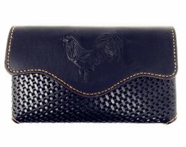 Texas West Western Cowboy Horizontal Basketweave Leather Rooster Cellpho... - £23.36 GBP