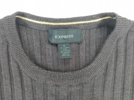 Vintage Express Merino Size XL Wool Mens Brown Pullover Sweater Knit Long Sleeve - £10.45 GBP