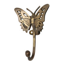 Butterfly Hook Solid Brass Hook Gold Brass Clothes Hanger set Strong Wal... - €27,64 EUR+