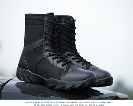 Military Black Boots Men Spring Autumn Special Forces Boots Mens Bota Militar CS - £120.10 GBP