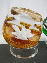 Baccarat paperweight Franklin Mint 1977 1976 Napoleon Joan Bolivar papers stands - £85.81 GBP