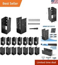 Concealed Joist Hangers, 16 Pcs of 2"x4" Outdoor Trim Concealed Flanges,... - $91.06