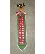 Cute Reindeer Advent Calendar Snowflake Counter Christmas Holiday Bell S... - $19.99