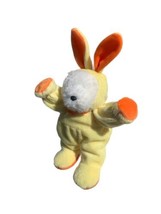 1999 Easter Plush Bunny Rabbit With Orange Ears And Orange Feet 11 In Tall - $13.30