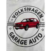 Volkswagen Golf Men T Shirt White Tee Car German Auto Short Sleeve Medium M - £15.76 GBP