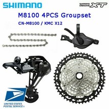 SHIMANO DEORE XT M8100 4PCS Groupset 1x12 Speed 45T / 51T MTB - $249.88