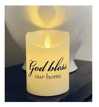 Flickering flameless wax candles.  Batteries included - $14.99