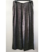 Eileen Fisher Vintage Linen Blend Wide Leg Cropped Pants Trousers Gray B... - $50.00