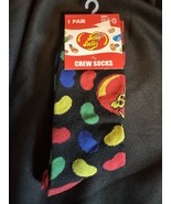 Jelly Belly Beans Adult Sz 6-13 Purple Graphic Novelty Fun Candy Crew So... - $8.79