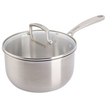 Babish 3.5 Quart Stainless Steel Tri-Ply Double Riveted Saucepan with Li... - $121.49