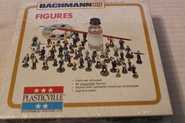 HO Scale Bachmann Plasticville, 48 Unpainted Figure Set #2809 BN Sealed Box - $40.00