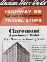 Seattle WA Claremont Hotel Vintage Travel Brochure American Drive Guide - $9.95