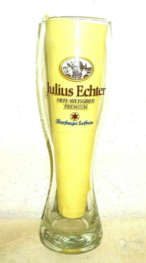 Hofbrau Wurzburg Julius Echter Weissbier Weizen German Beer Glass - $9.50