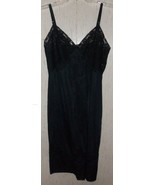 EXCELLENT WOMENS Vintage Rogers BLACK FULL SLIP  SIZE 32 - £22.18 GBP