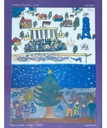 Vintage German Childrens Drawings Art Print Fall Of Berlin Wall 256 Of 500 - $237.60