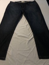 Free Planet Men&#39;s Jeans Slim Straight Leg Dark Blue Big N Tall Size 46 X... - £34.91 GBP