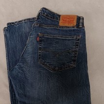 Levi&#39;s 502 Blue Jeans 36x34 Medium Washed Tapered Leg - £24.95 GBP