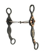 Showman 5.5 Blued Steel Snaffle Bit w/ Rubber Guards! NEW - £114.43 GBP