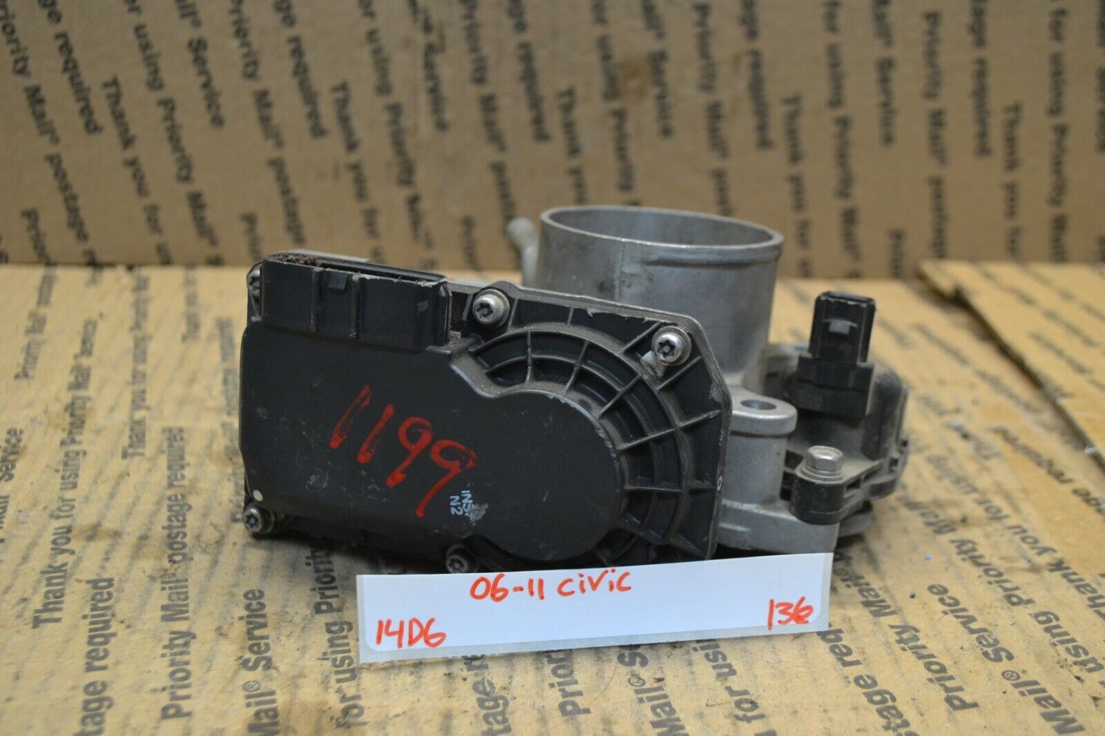 06-11 Honda Civic 1.8L Throttle Body Valve GMA4A Assembly 136-14D6 - $4.99
