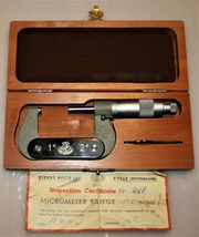 Pierre Roch Ltd, Rolle Switzerland Micrometer 1&quot; to 2&quot; With certificate ... - $68.52 CAD
