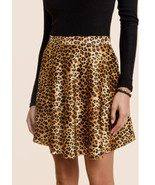 NWT Women&#39;s mi ami Jasmine Leopard Print Mini Skirt Francesca&#39;s Sz Medium - $34.52 CAD