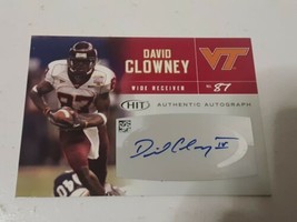 David Clowney Packers Jets Panthers Bills 2007 Sage Hit Certified Autograph Card - £3.88 GBP