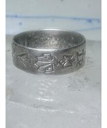 Navajo ring phoenix band heart crossed arrows sterling silver iguana rai... - $1,989.08 MXN