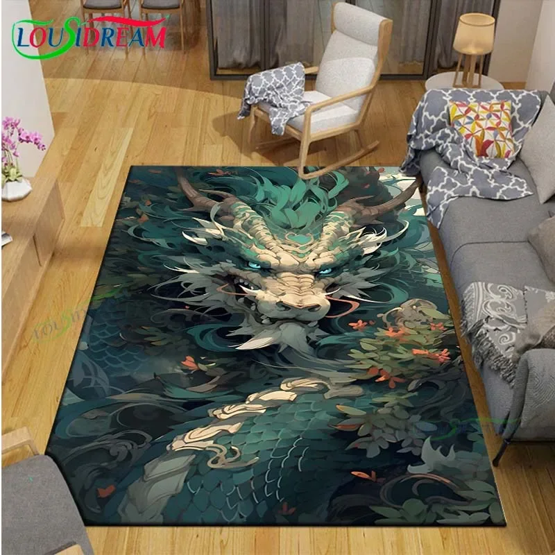 Chinese Dragon Carpets Children Room Bedroom Becoration Living Room Deco... - $18.38+