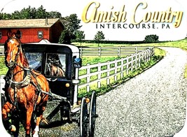 Amish Country Intercourse Pennsylvania with Carriage Photo Fridge Magnet - £6.38 GBP