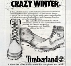 Timberland Leather Snow Boots Maine 1979 Advertisement Stubborn Yankee D... - £19.65 GBP