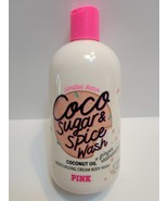 New Victoria&#39;s Secret Pink Coco Sugar &amp; Spice Moisturizing Cream Body Wa... - $10.00