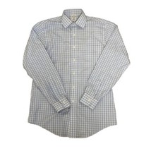 Brooks Brothers Blue Plaid Non-Iron Supima Long Sleeve Men&#39;s Shirt 15-34 - £13.15 GBP