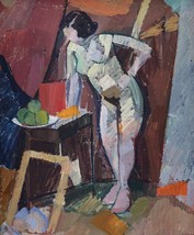 Poster Decor.Home interior wall design.Edvard Weie painting.Female model... - $16.20+