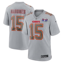 Kansas City Chiefs Game Jersey Super Bowl LVIII Patch Grey P. Mahomes #15 - £80.72 GBP