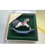 Hallmark 1984 Rocking Horse Ornament 4th in Series Vintage in Box - $369.95 MXN