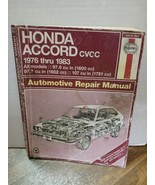 Honda Accord CVCC 1976-1983 Tune-Up Shop Service Repair Manual 1980 1981... - $223.24 MXN